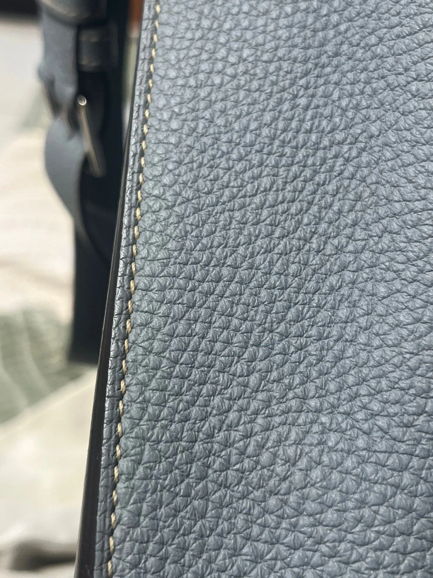 Hermès so Kelly 22 Bleu Lin togo leather palladium hardware - Image 12