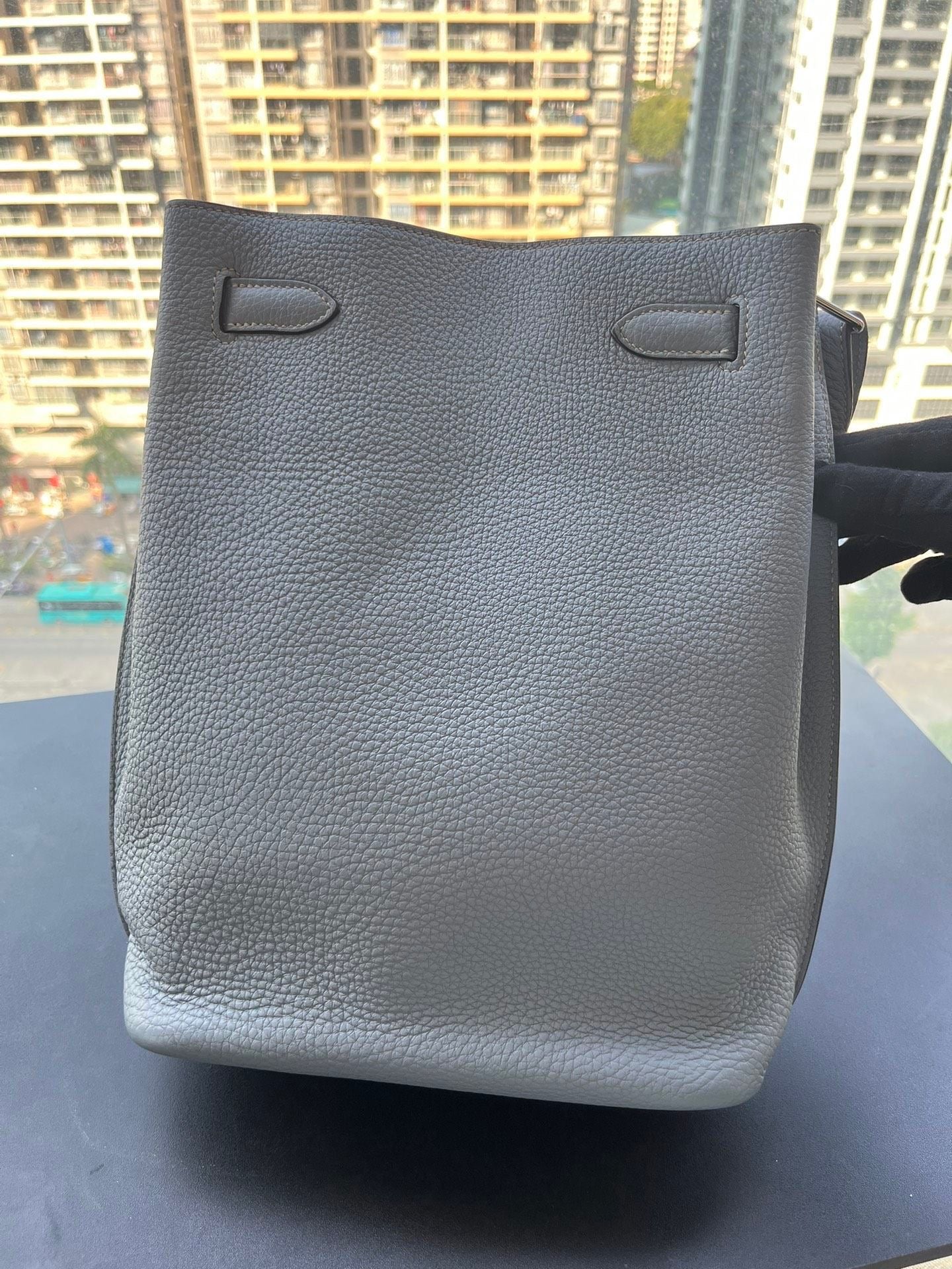 Hermès so Kelly 22 Bleu Lin togo leather palladium hardware - Image 20