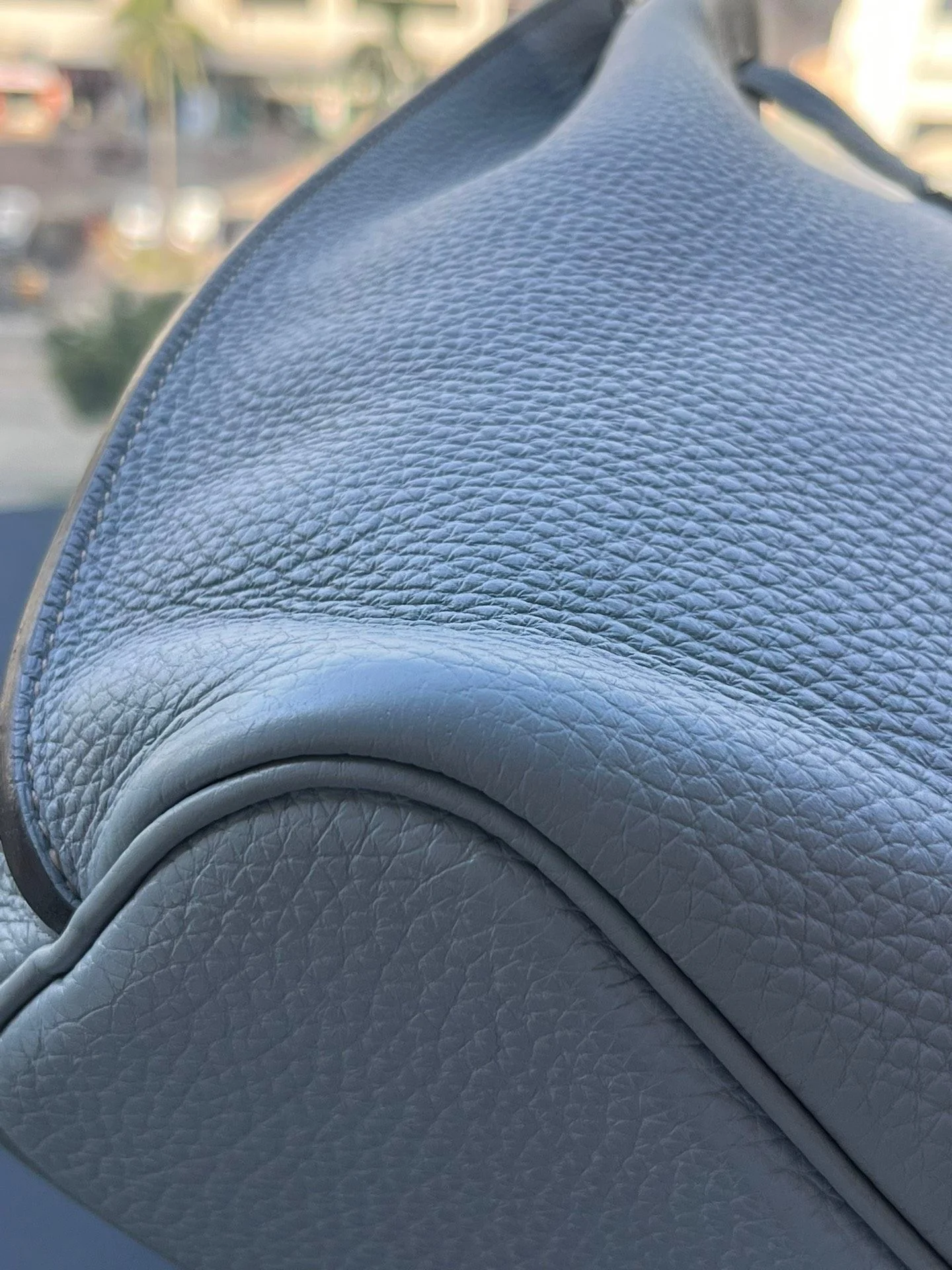 Hermès so Kelly 22 Bleu Lin togo leather palladium hardware - Image 21