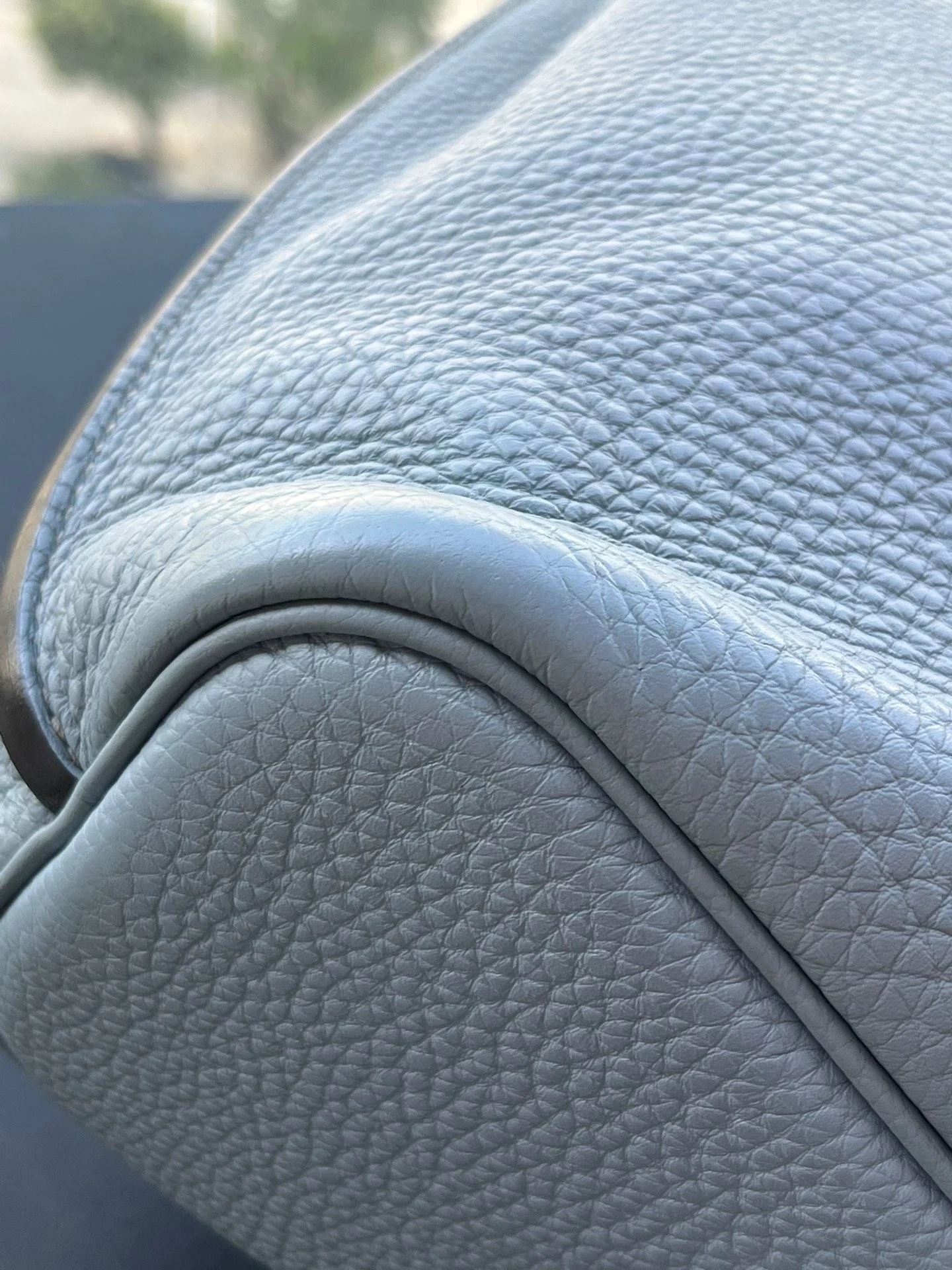 Hermès so Kelly 22 Bleu Lin togo leather palladium hardware - Image 3