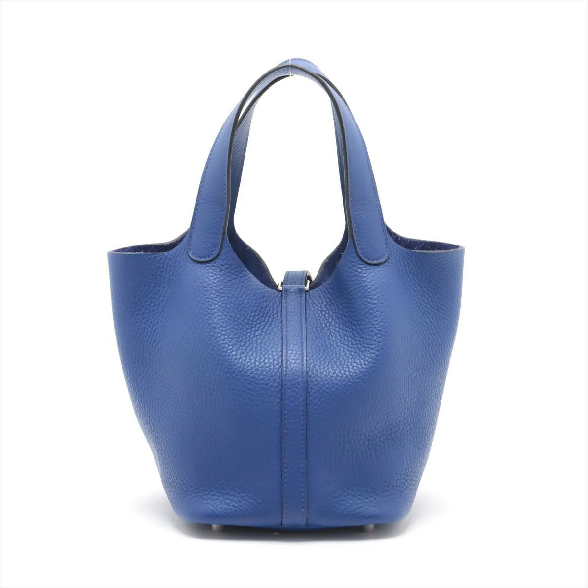 Hermès Taurillon Clemence Picotin 18 Bleu Royal with Palladium Hardware - Image 2