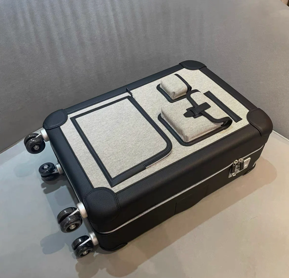 Hermès Valise R.M.S Cabine Cargo Toile Noir Suitcase - Image 5