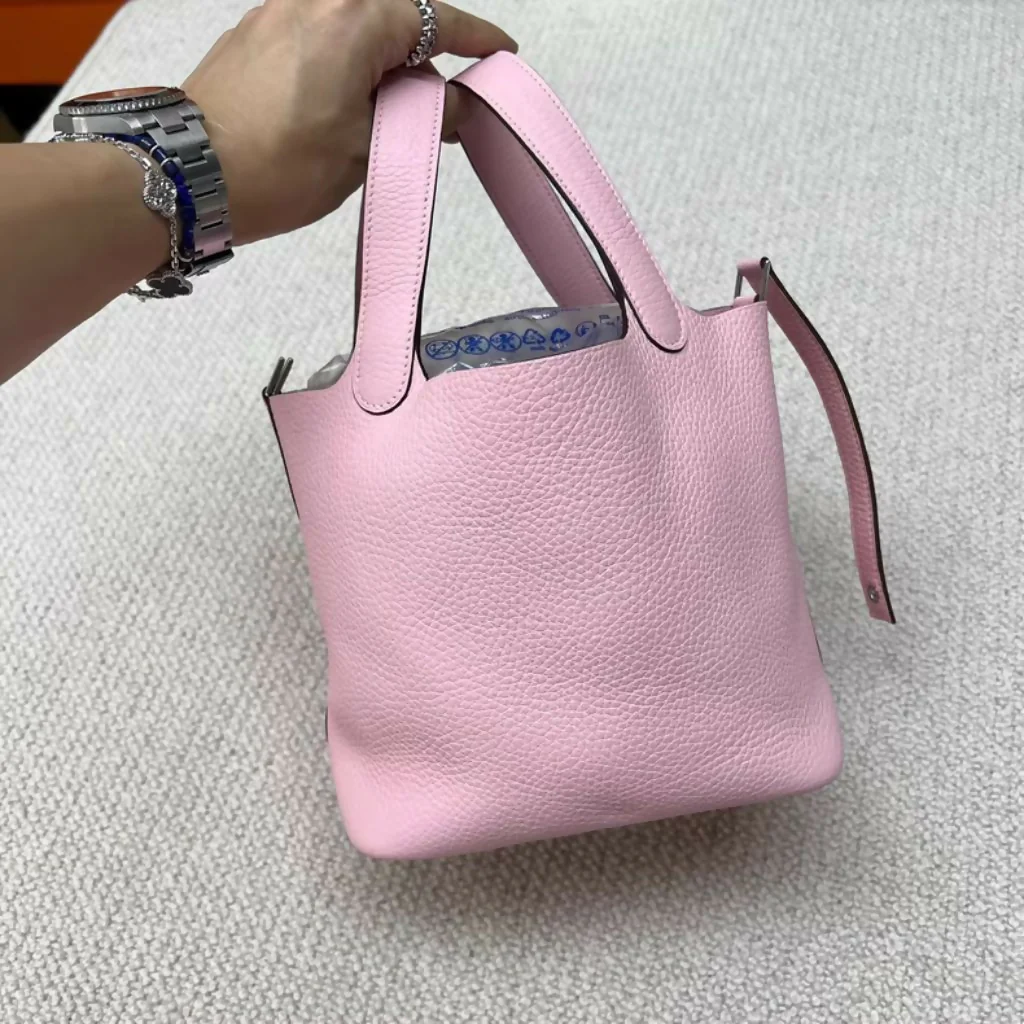 Hermes Picotin 18 3Q Rose Sakura Palladium Hardware