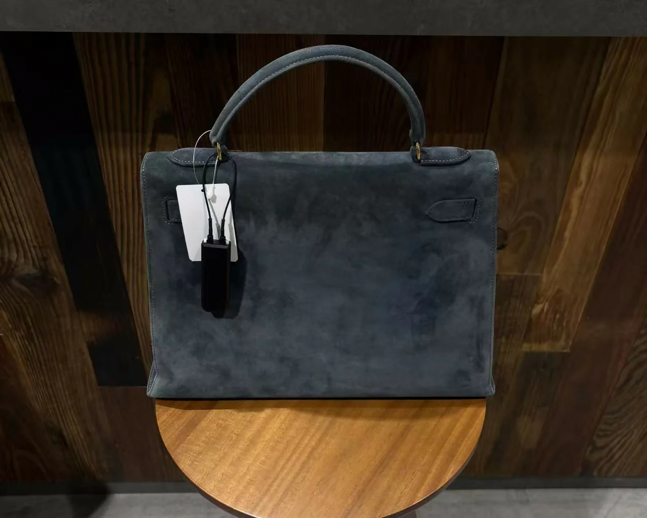Hermes vintage Kelly 32 doblis blue - Image 2