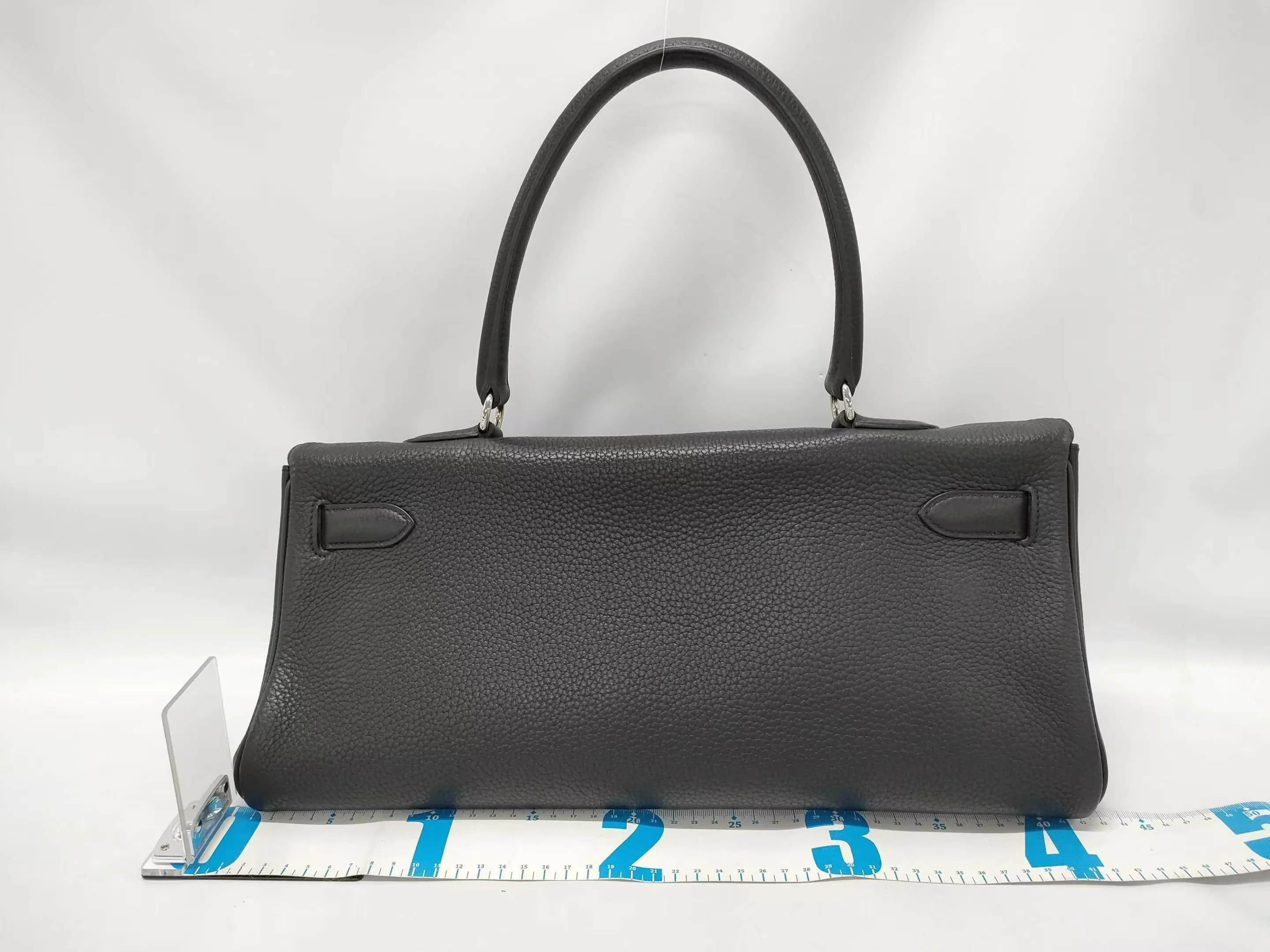 Hermes Vintage Kelly shoulder black Fringe - Image 8