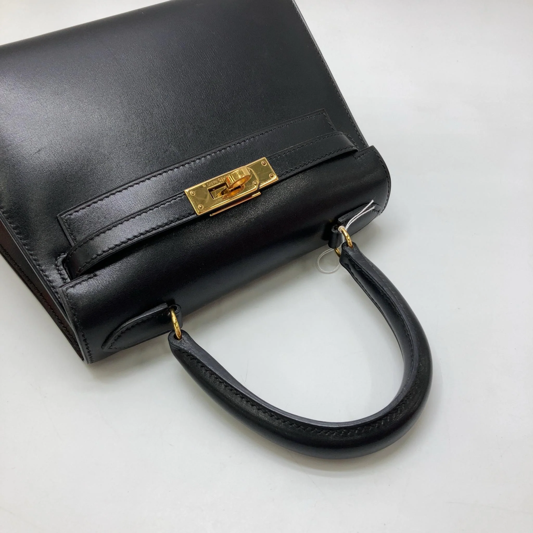Hermès Vintage Mini Kelly 20cm Black Box Calf Leather - Image 2