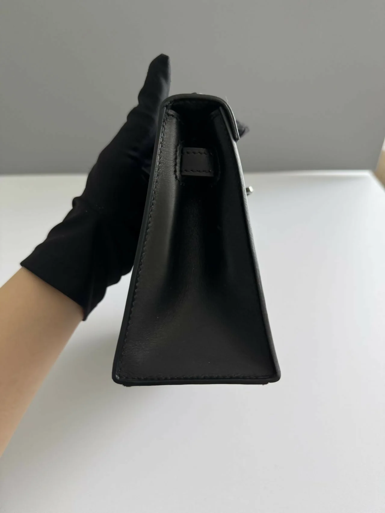 Hermes Vintage so black Kelly pochette - Image 3