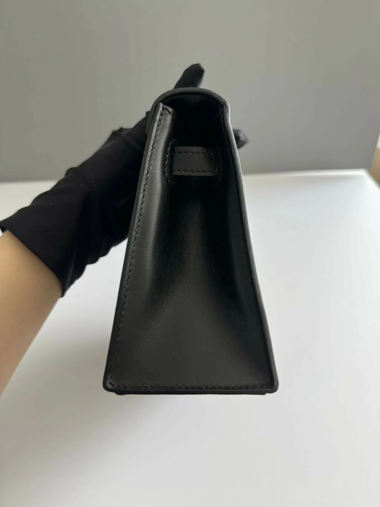 Hermes Vintage so black Kelly pochette - Image 4