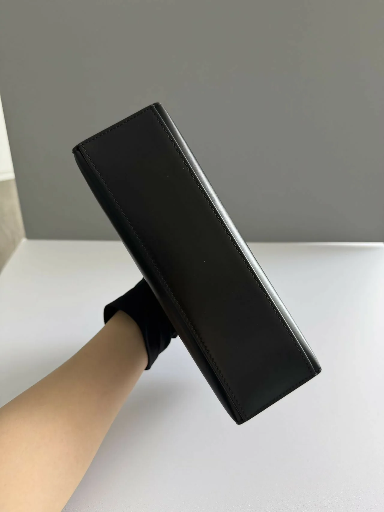 Hermes Vintage so black Kelly pochette - Image 5