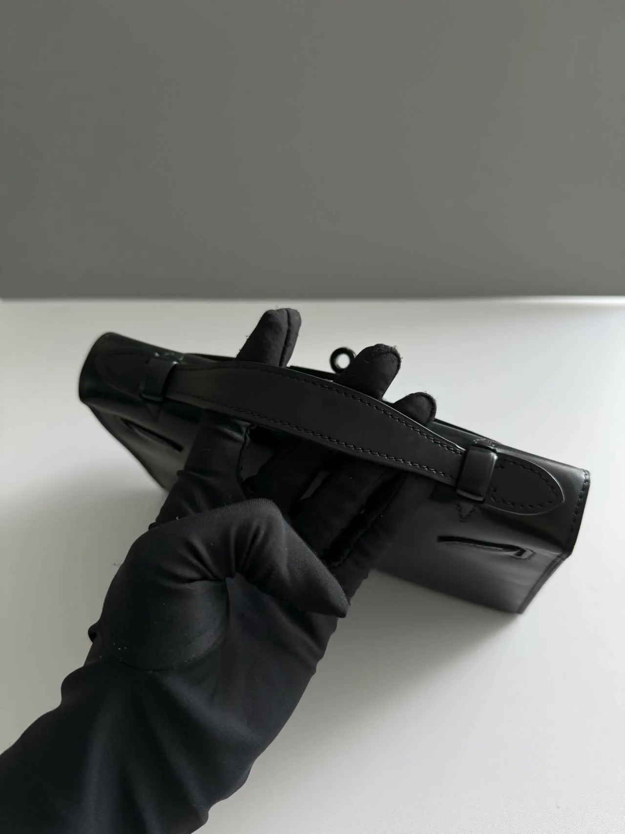 Hermes Vintage so black Kelly pochette - Image 6