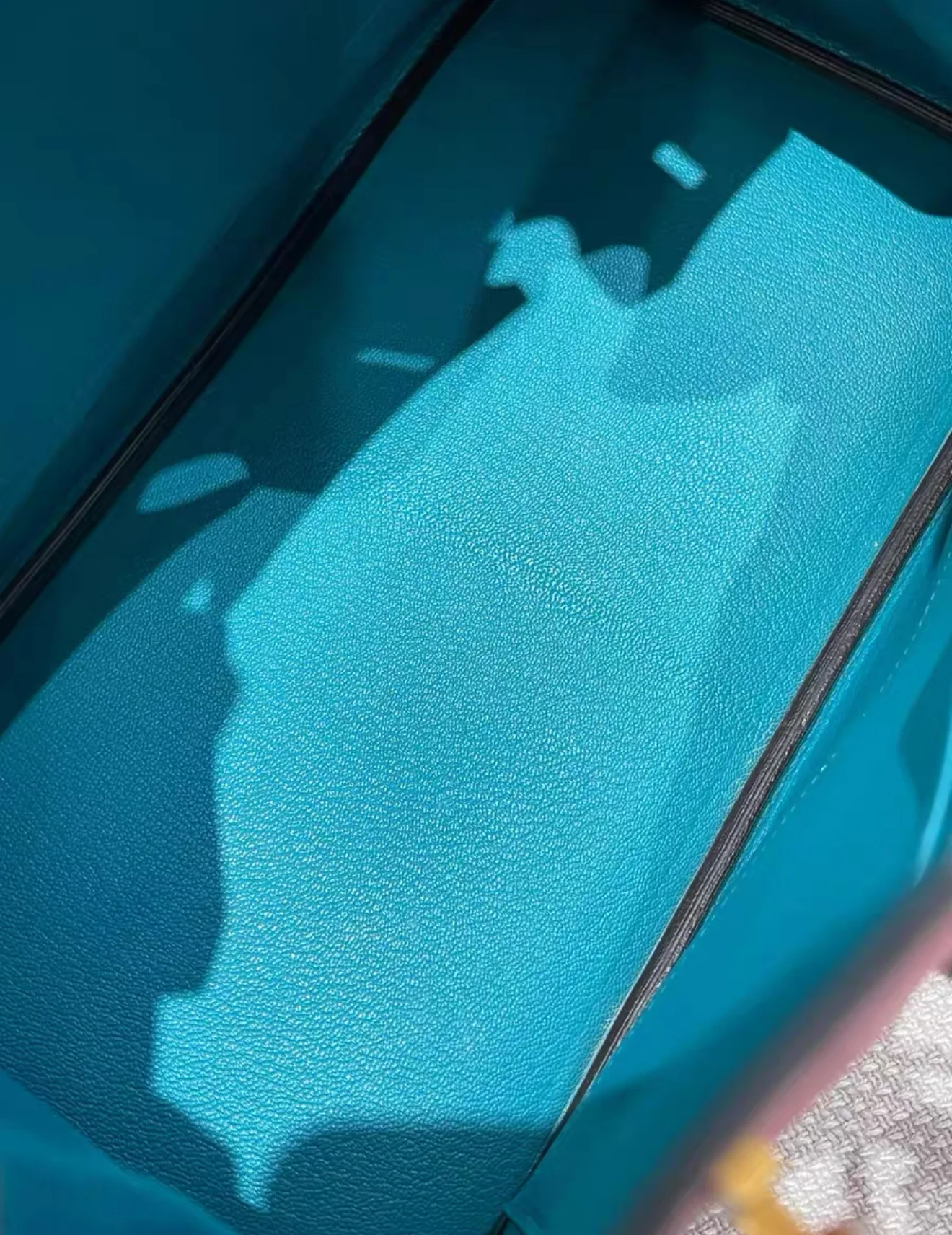 HSS Hermes Birkin 30 Rose Confetti/Etoupe/Turquoise Chevre Leather With Brushed Gold Hardware - Image 6