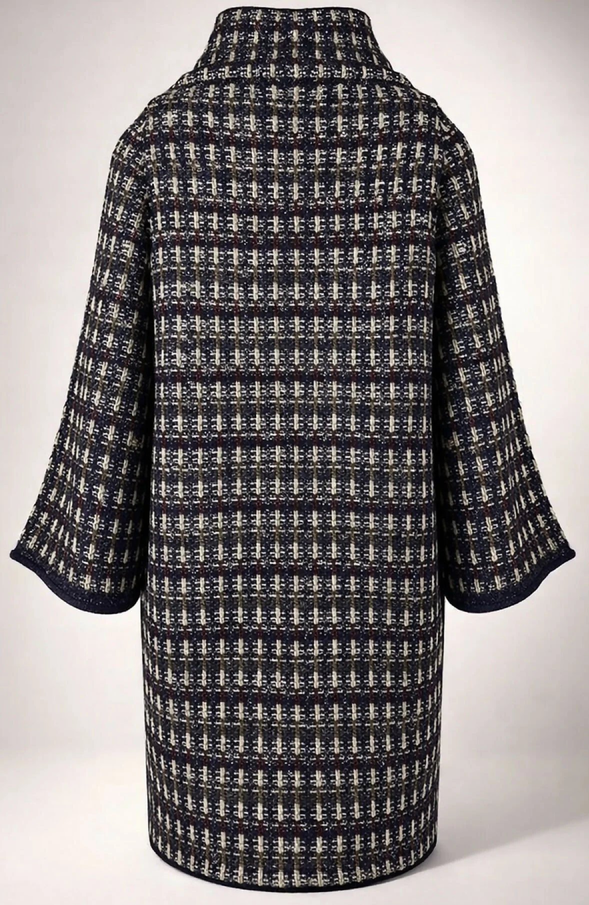 Iconic Chanel 11A Paris-Byzance Multicolor Gold Metallic Wool Tweed Coat FR 44 - Image 6
