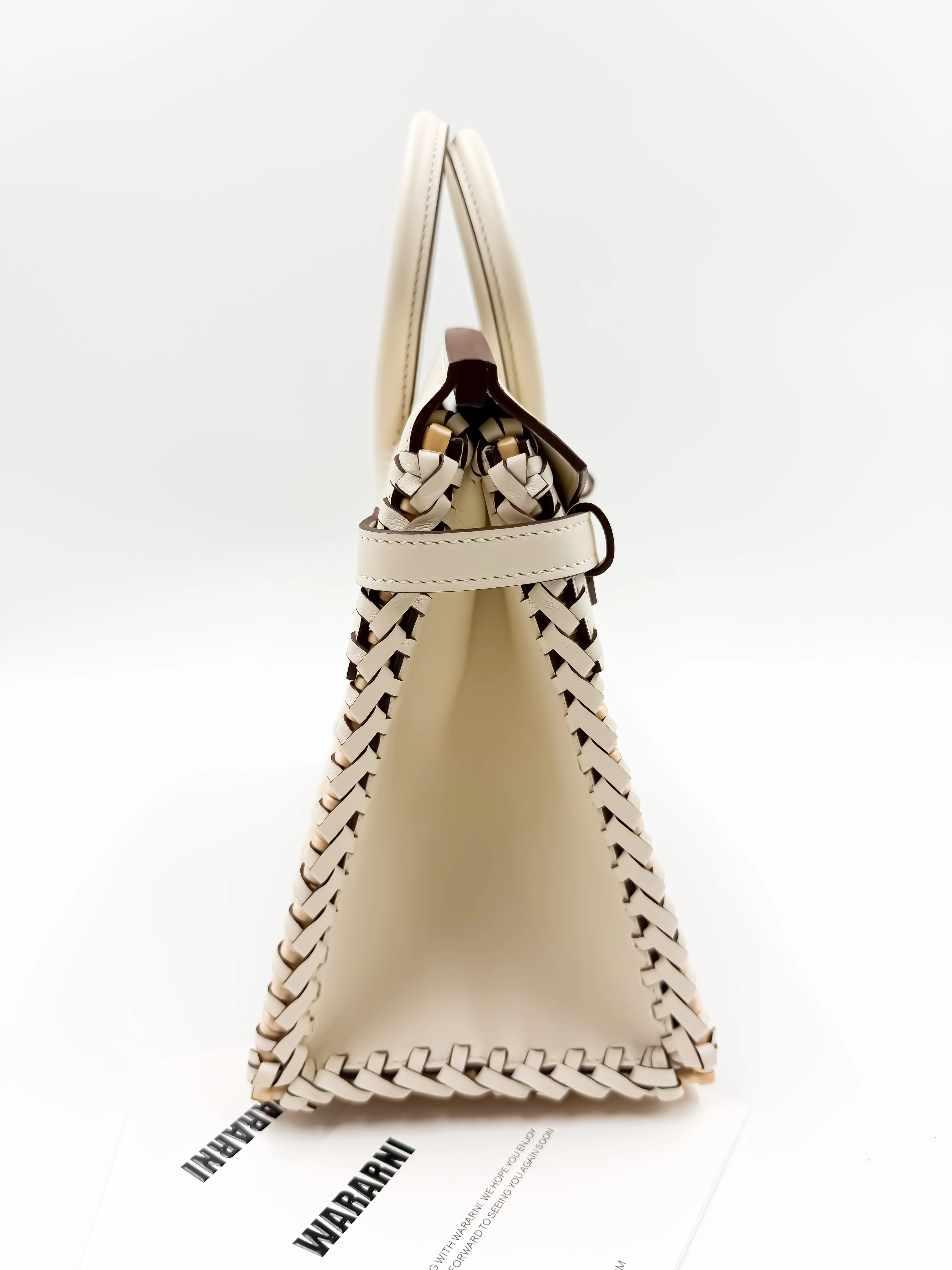Limited Edition Hermes Birkin 25 Picnic Nata Palladium Hardware - Image 3
