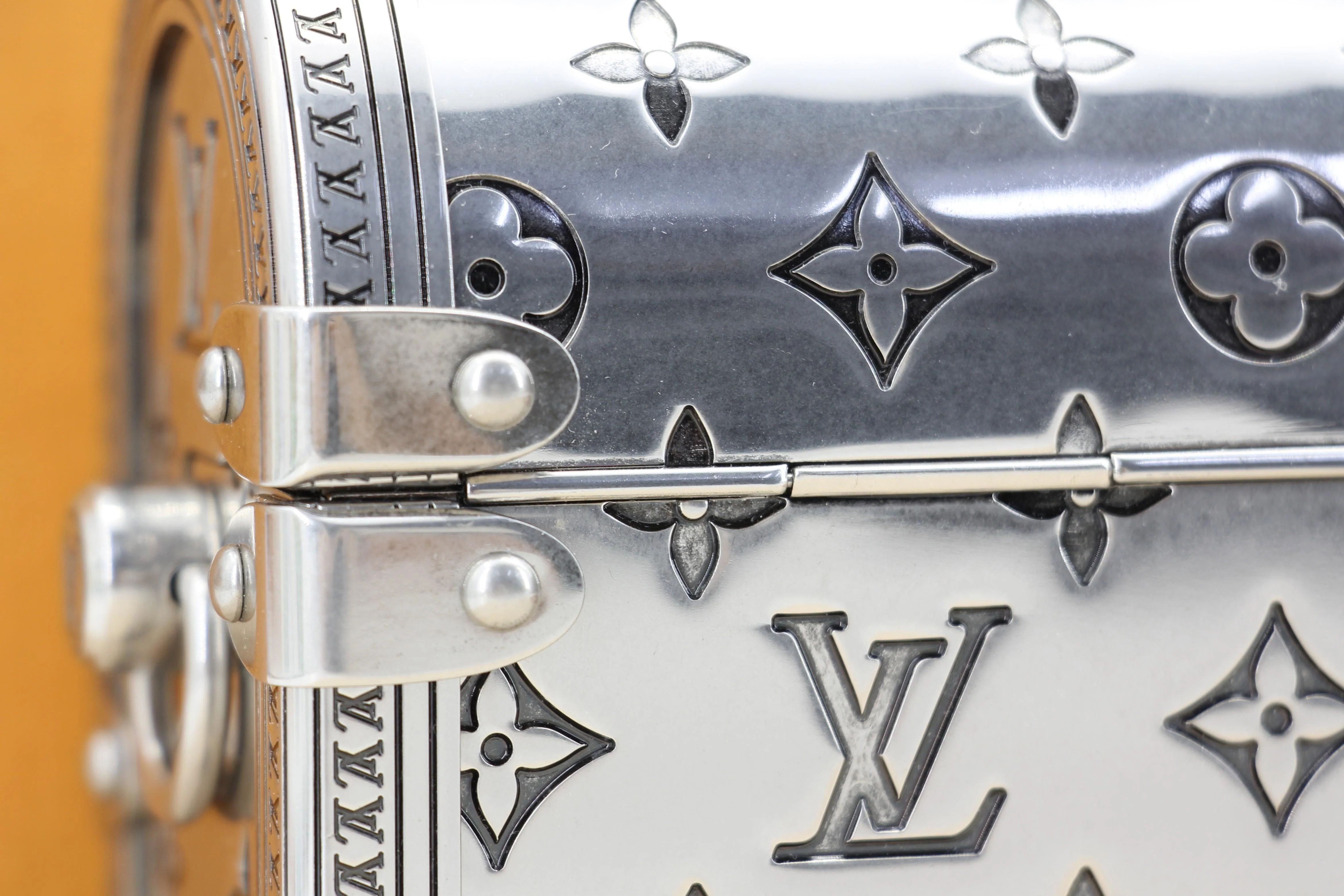 Louis Vuitton 2022 Metal Silver Monogram Mini Treasure Trunk - Image 13