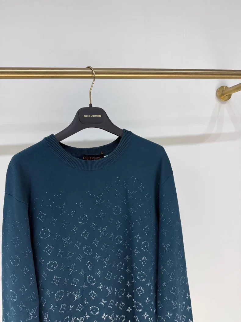 Louis Vuitton logo print knit sweatshirt - Image 2
