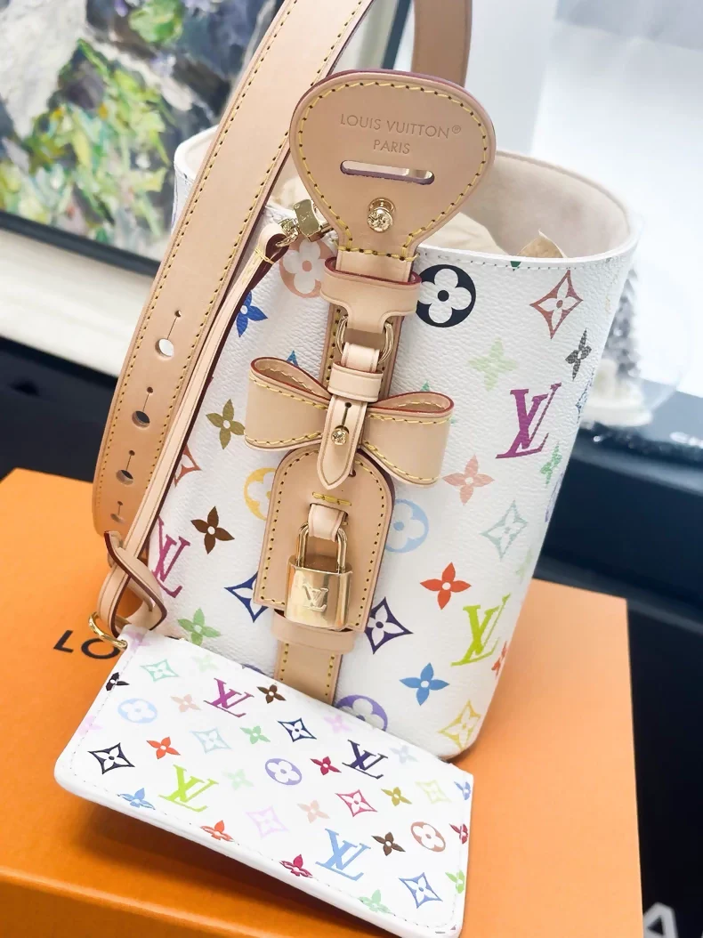 LOUIS VUITTON LV X TM Monogram Multicolor All In BB White - Image 3