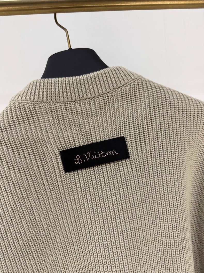 Louis Vuitton grey plush toy knit sweater - Image 3