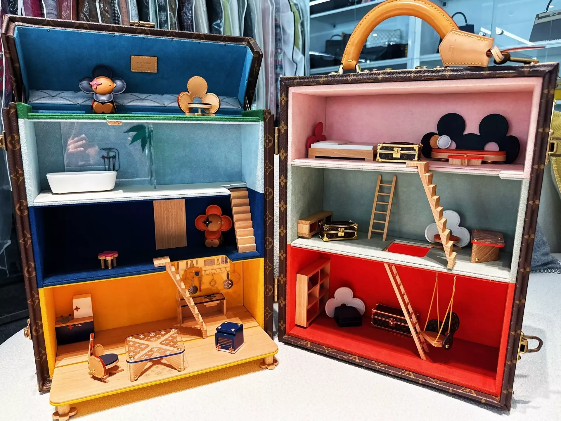 LV Louis Vuitton Vivienne dollhouse suitcase