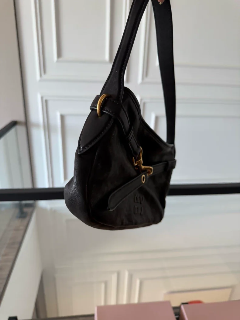 Miu Miu 25ss Black Horizontal Adventure Edition Bag - Image 2