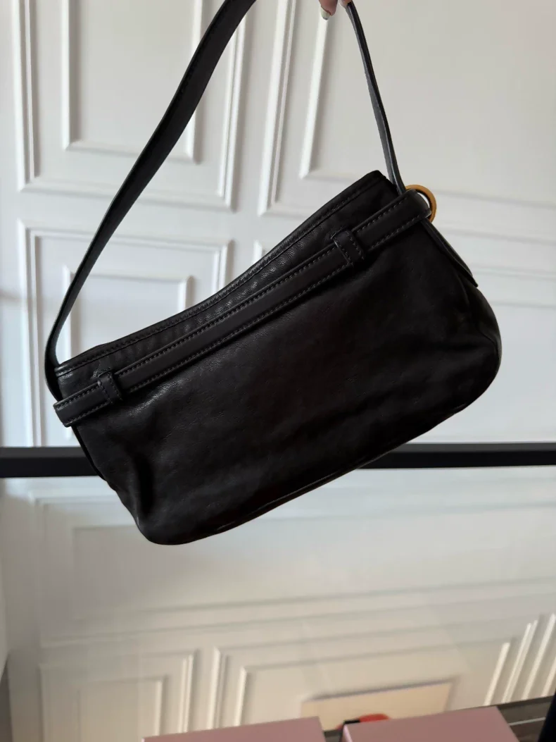 Miu Miu 25ss Black Horizontal Adventure Edition Bag - Image 3