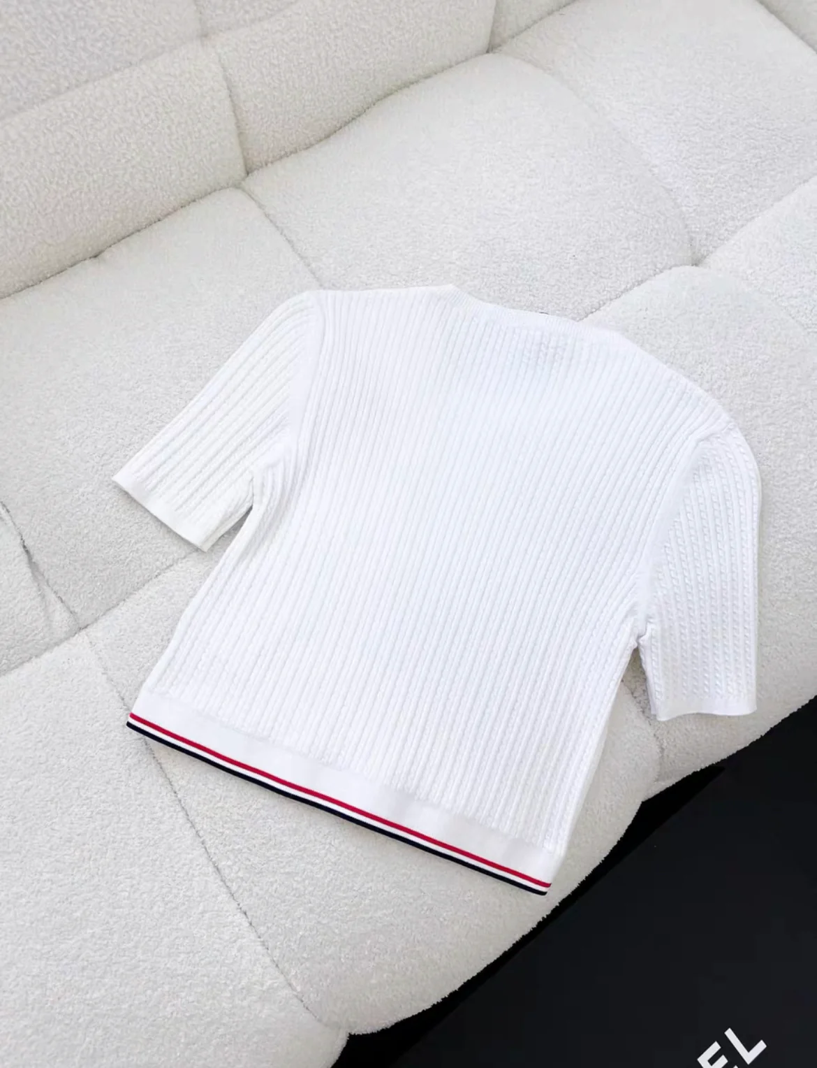 Miu Miu classic white knitted top size 42 - Image 4