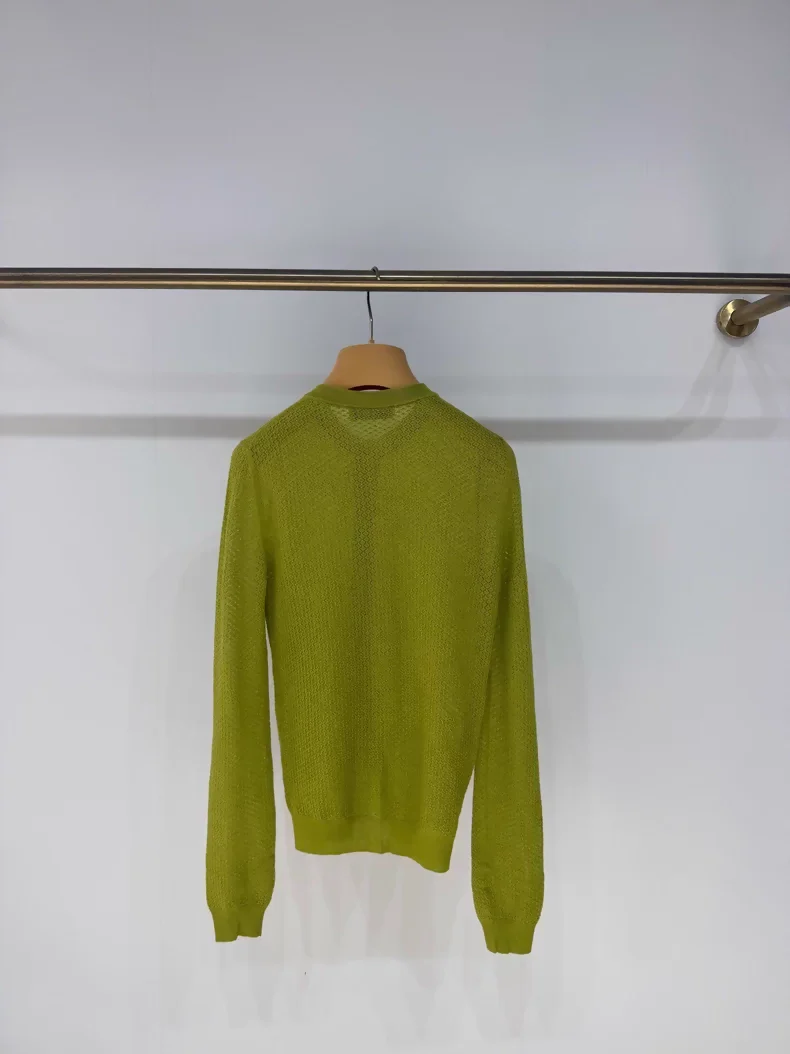 Miumiu 25 Green Cashmere Cardigan - Image 3