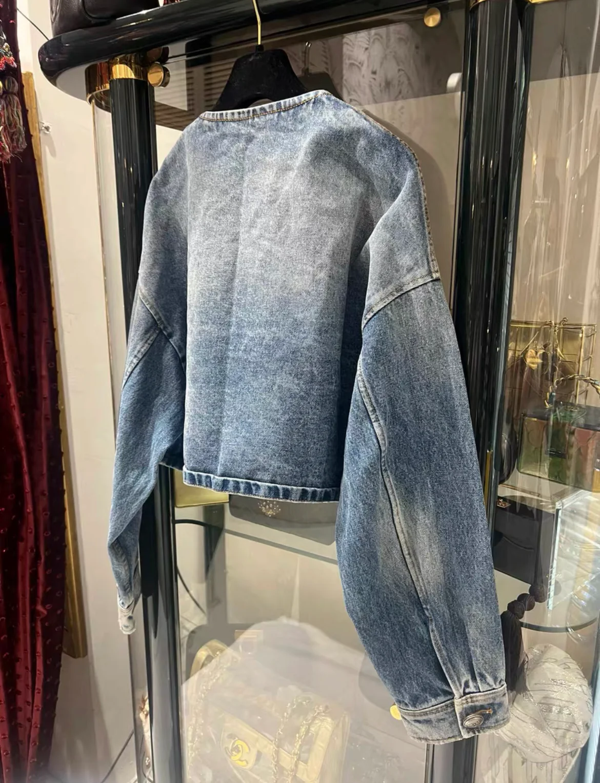 Prada denim blouse on jacket size 40 - Image 6