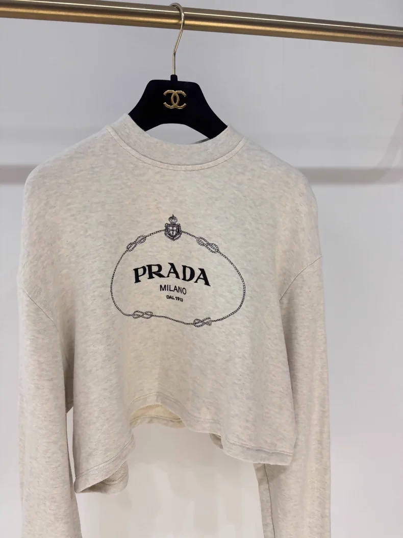 Prada beige sweatshirt - Image 2