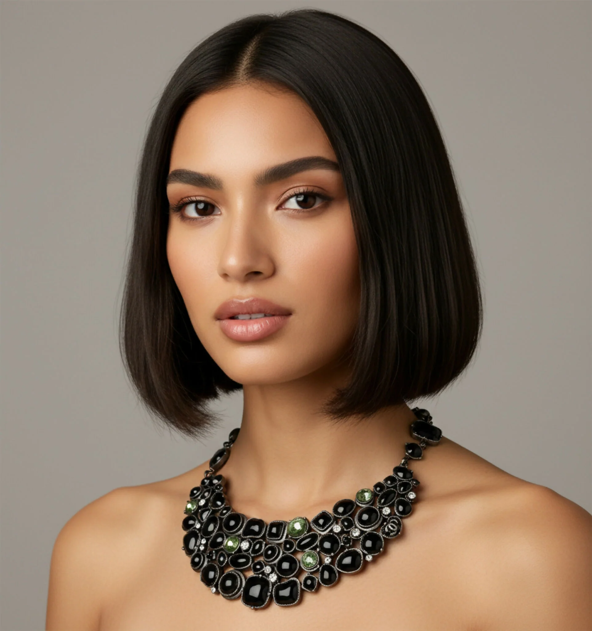 Rare Chanel 08A Black Crystals CC Gripoix Statement Bib Collar Necklace - Image 4