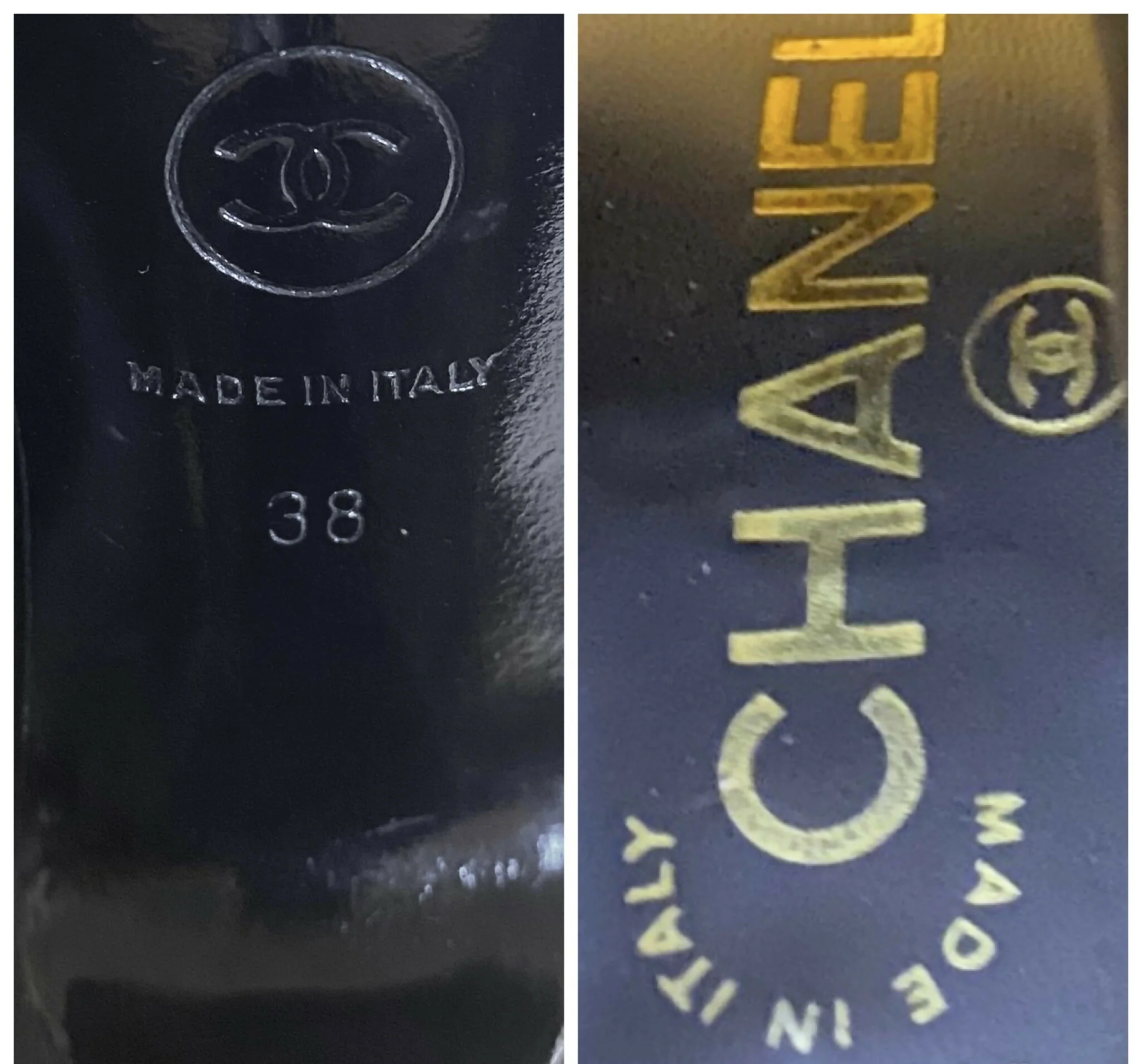 Rare Chanel 09P Black Satin CC Bow Mid Calf Peep Toe Booties Ankle Boot Heels FR 38 - Image 10