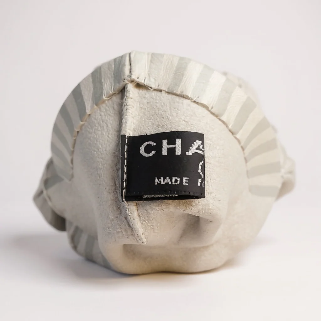 Rare Chanel 13C Paris-Versailles Mint Green Leather Silk Bows CC Fingerless Gloves Size 7.5 - Image 9