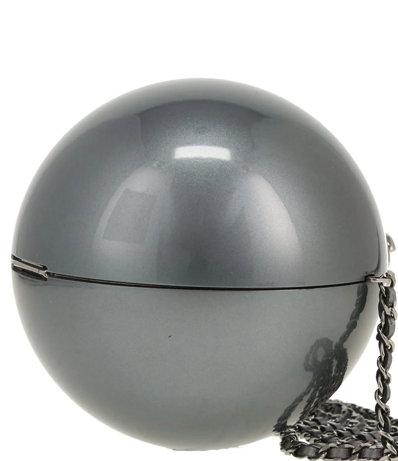 Rare Chanel 2010 Grey Pearl Minaudière - Image 7