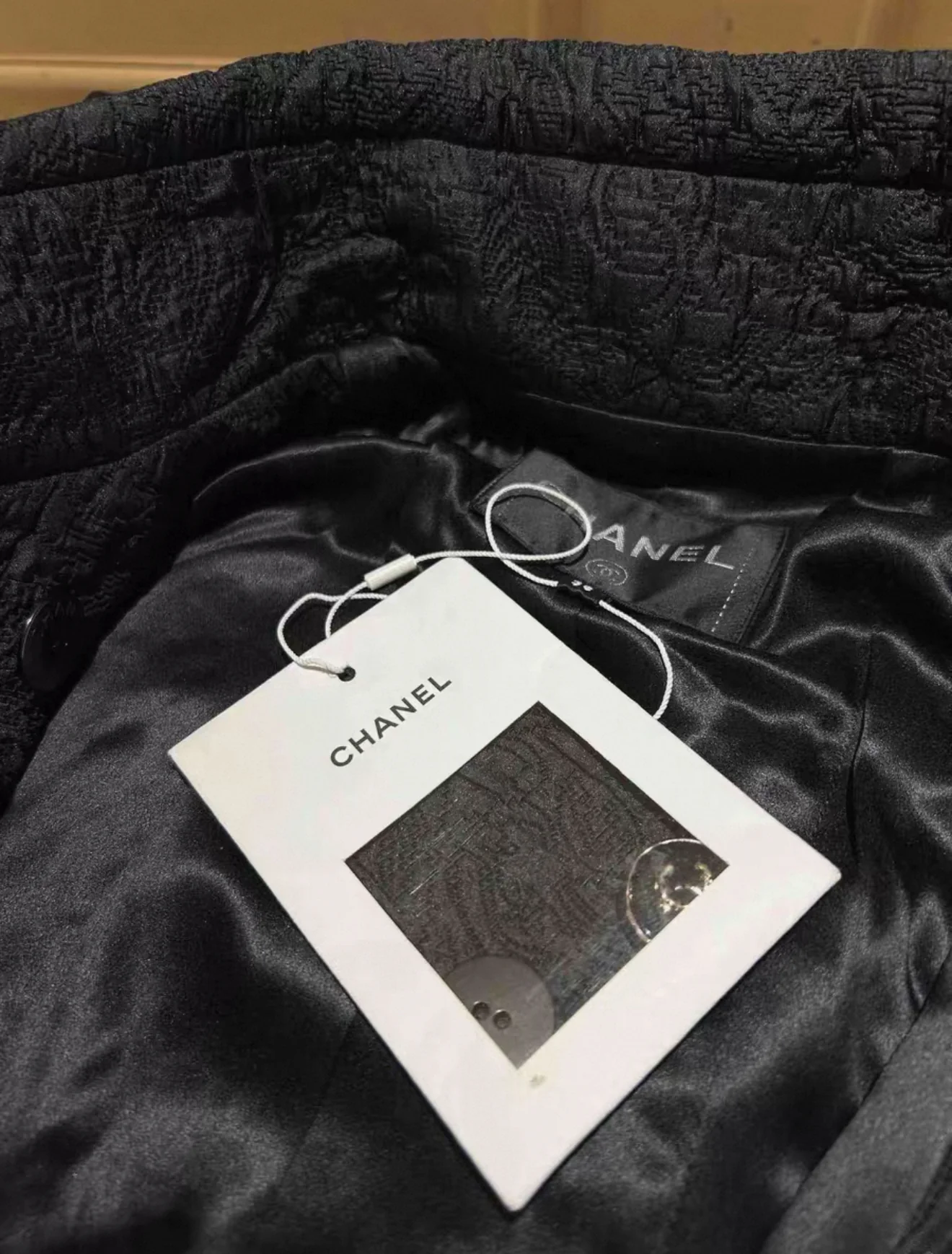Rare Chanel 2021 Black Long Coat/Dress 38 - Image 5