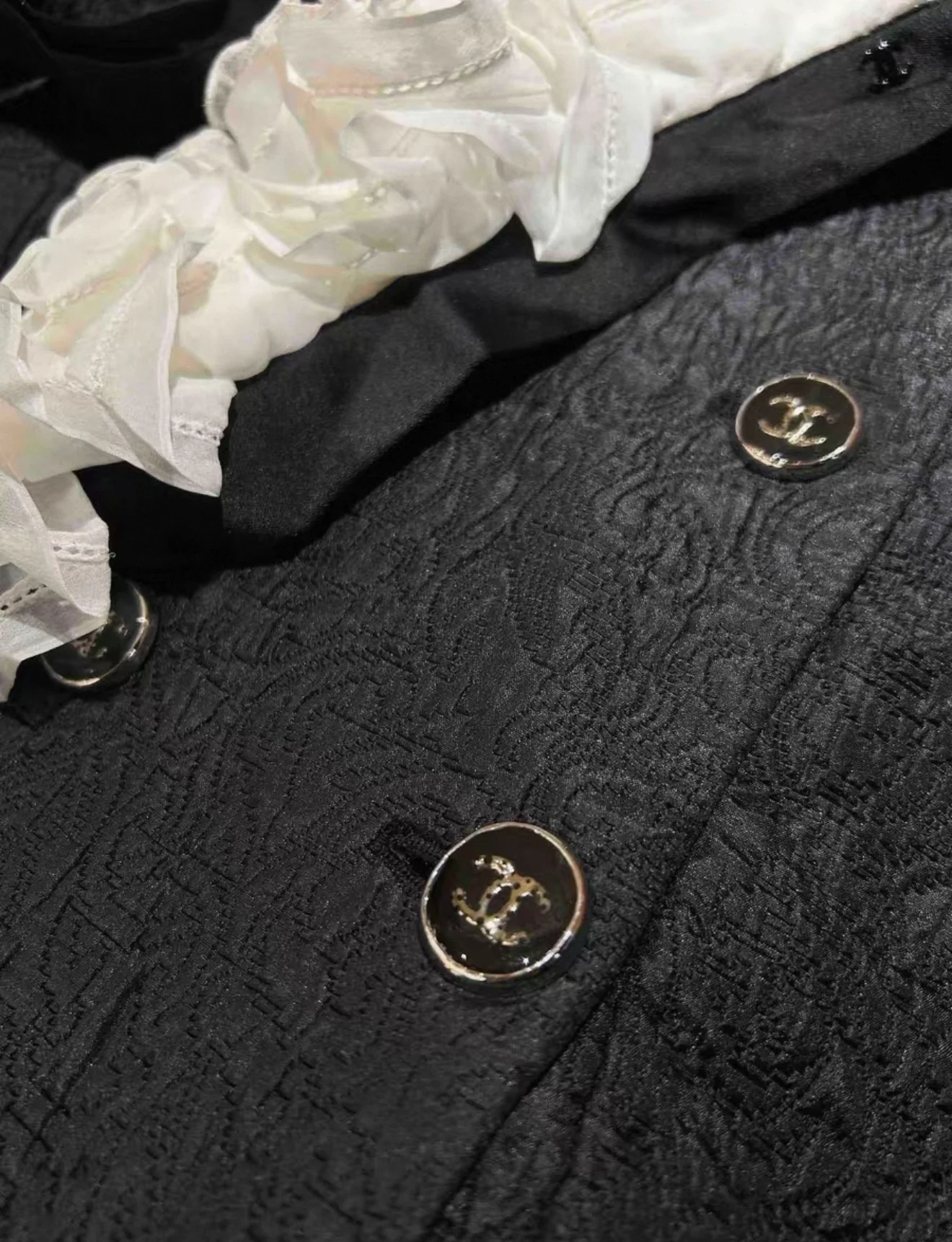 Rare Chanel 2021 Black Long Coat/Dress 38 - Image 6