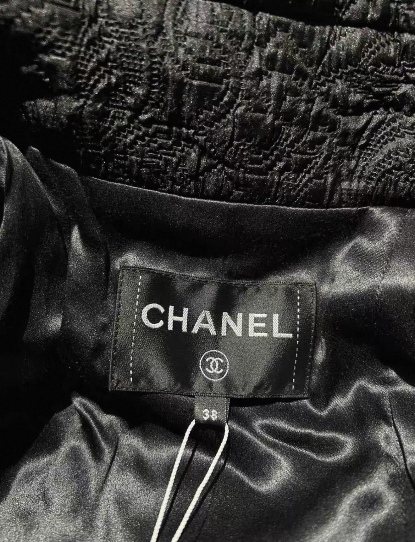 Rare Chanel 2021 Black Long Coat/Dress 38 - Image 9
