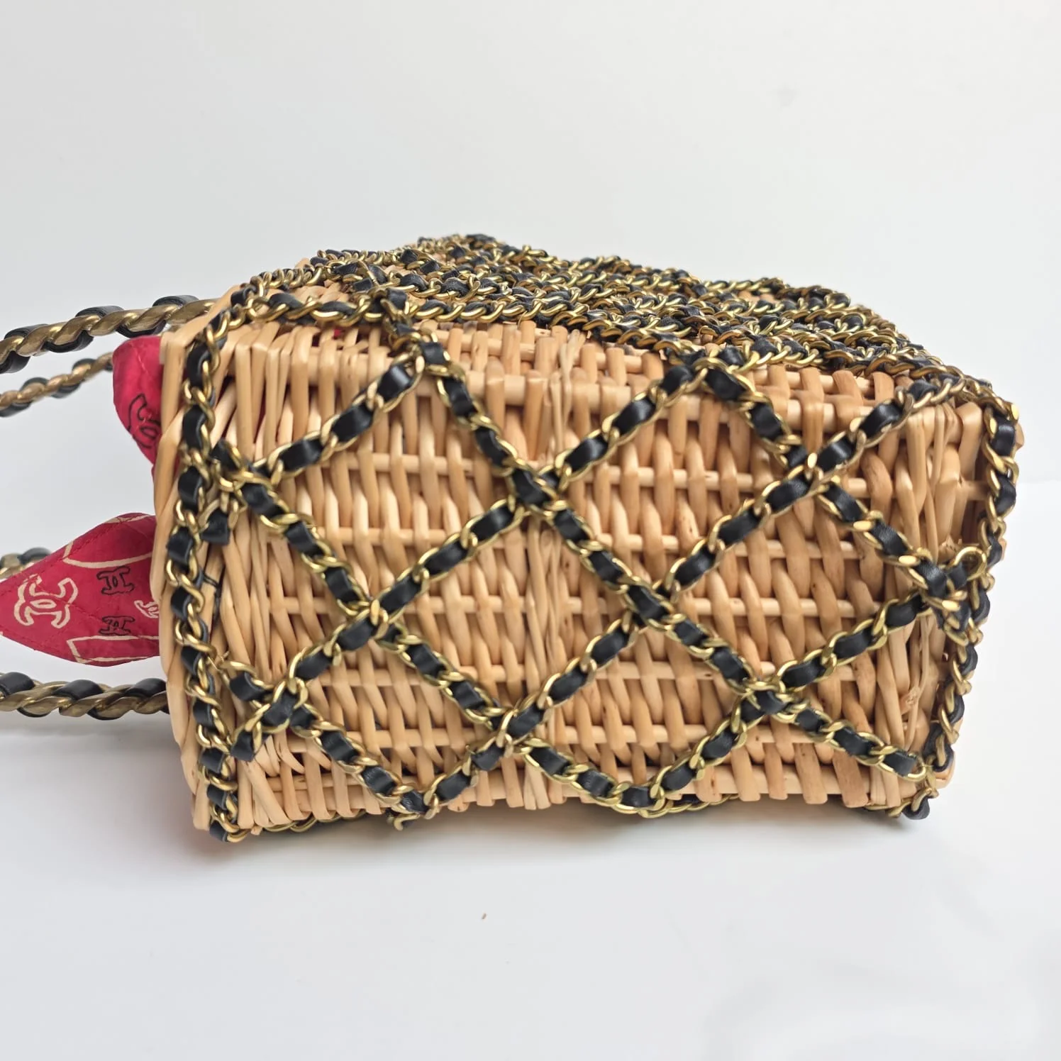 Rare Chanel basket wicker bag Spring-Summer 1994 - Image 2