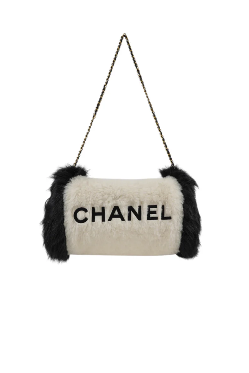 rare Chanel black and white CHANEL hand warmer