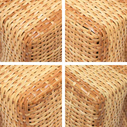Rare Chanel Vintage 1998 Calfskin Rattan Basket Flap Bag - Image 2