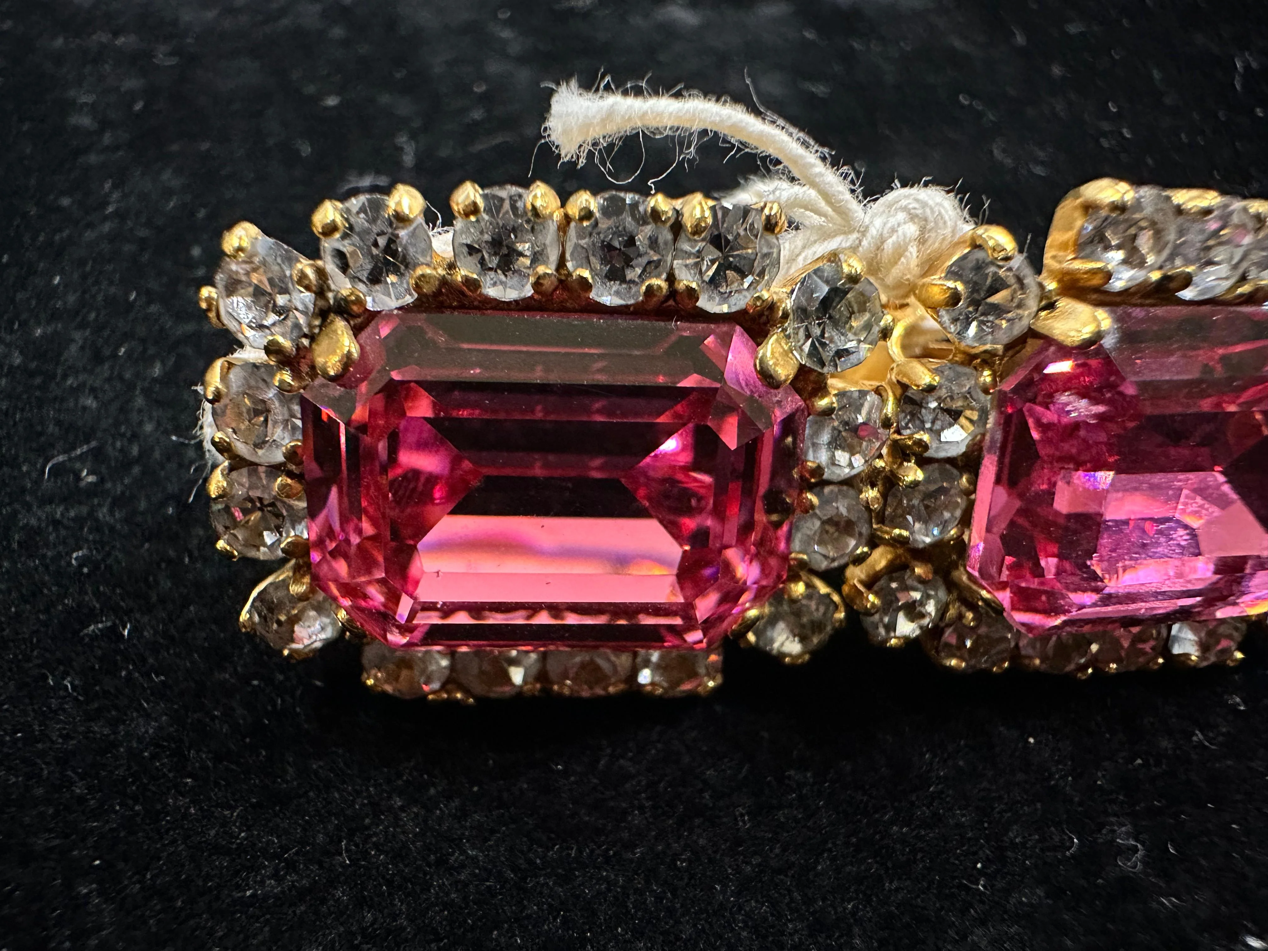 Rare Chanel Vintage 95P Pink Rhinestone Barbie Earrings - Image 4