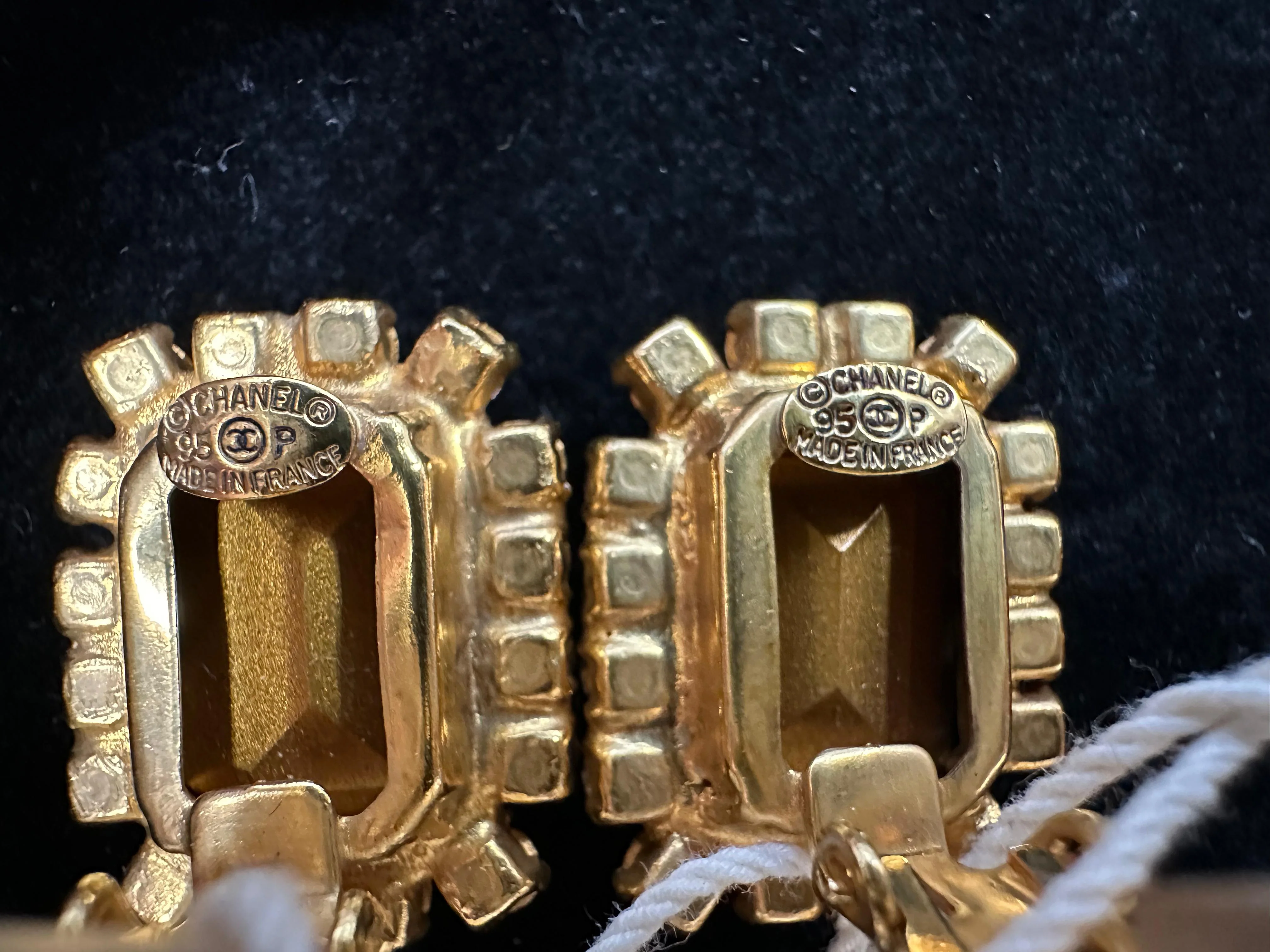 Rare Chanel Vintage 95P Pink Rhinestone Barbie Earrings - Image 6
