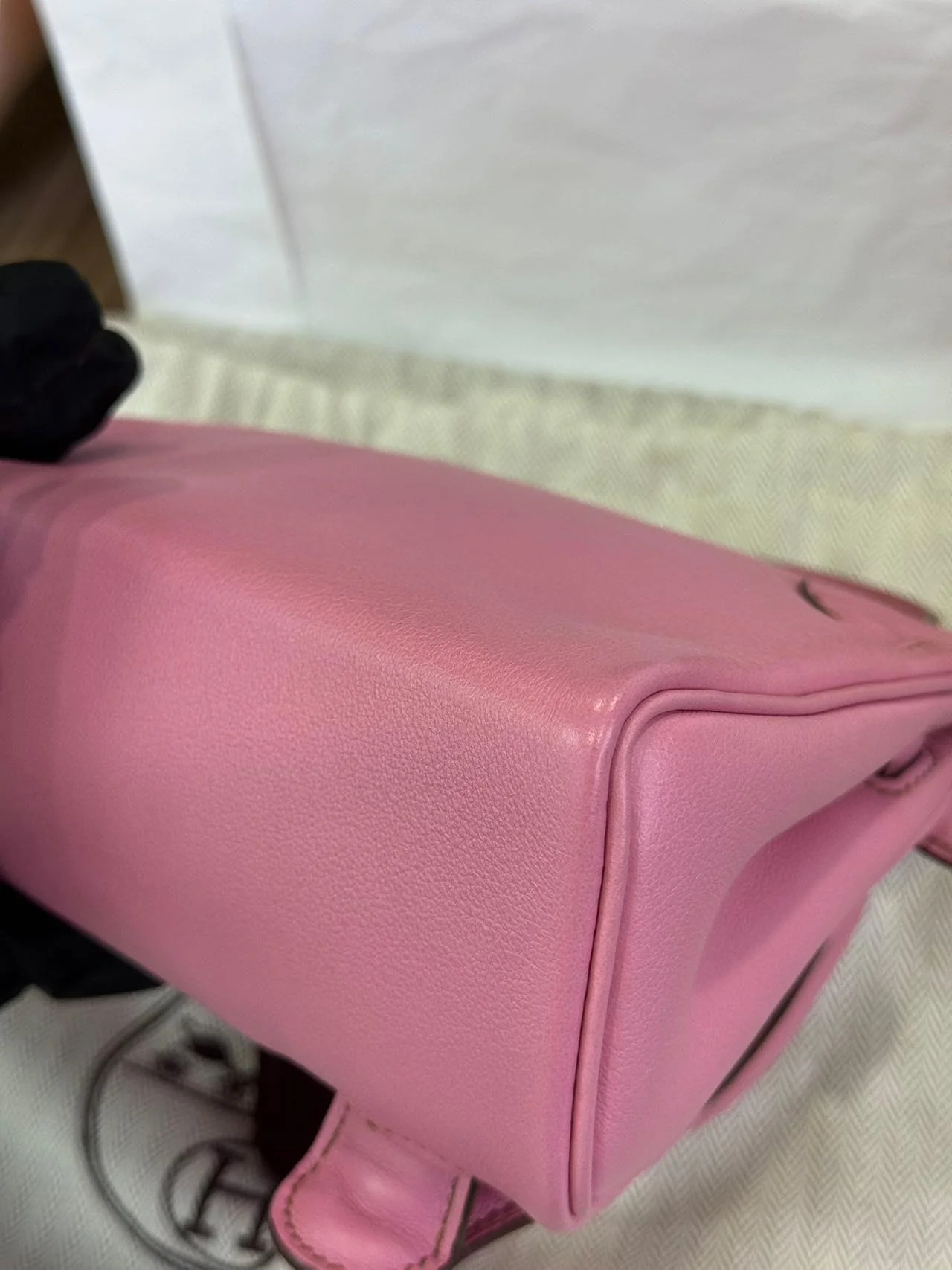 Rare Hermès Kelly Doll Pink Bubblegum Swift Leather Palladium Hardware - Image 12