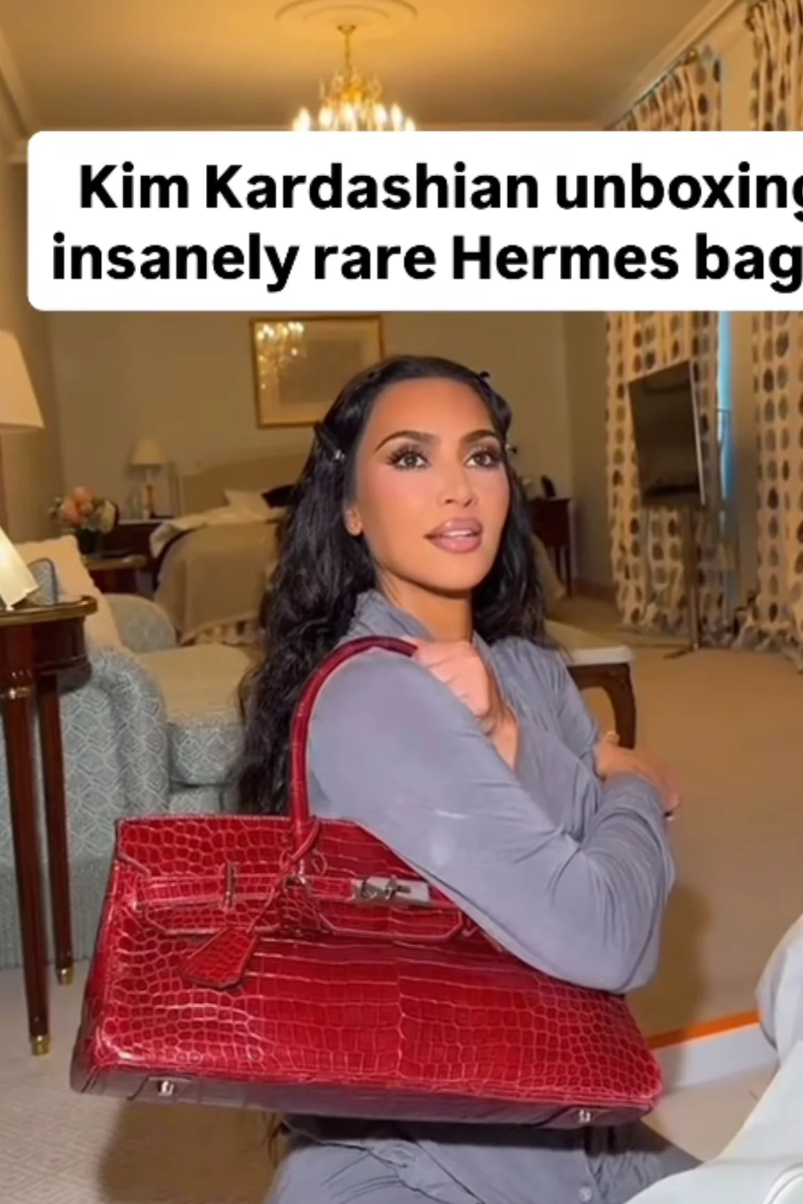 Rare! Hermes shoulder birkin black crocodile leather with palladium hardware unused with CITES - Image 4