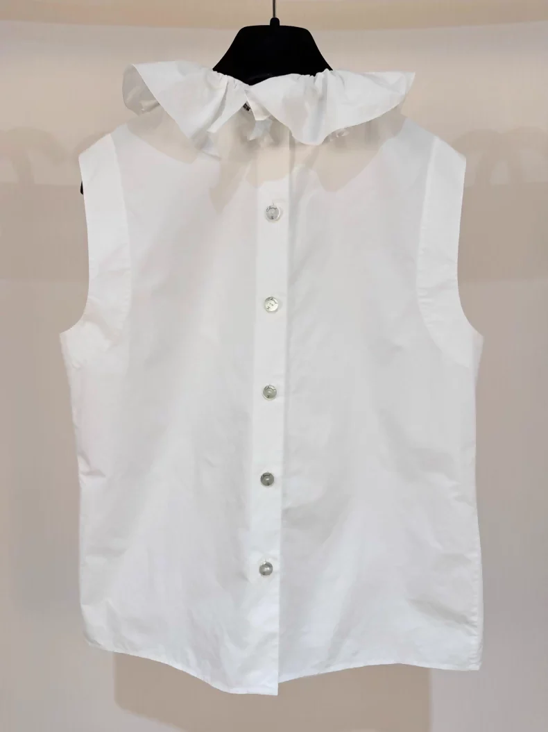 Chanel 22C floral white blouse - Image 4
