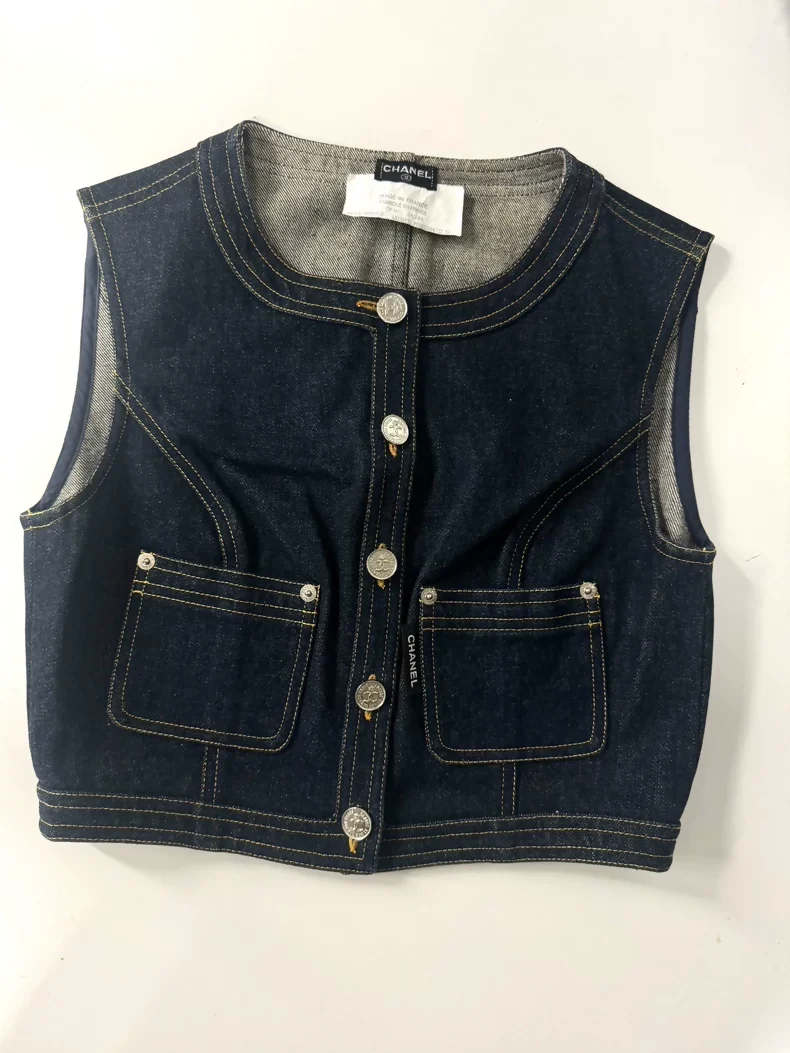 Chanel Vintage 97P denim vest - Image 2