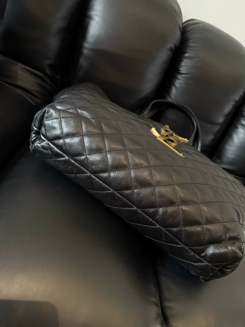 Saint Laurent large black and gold Icarus tote bag - Image 2