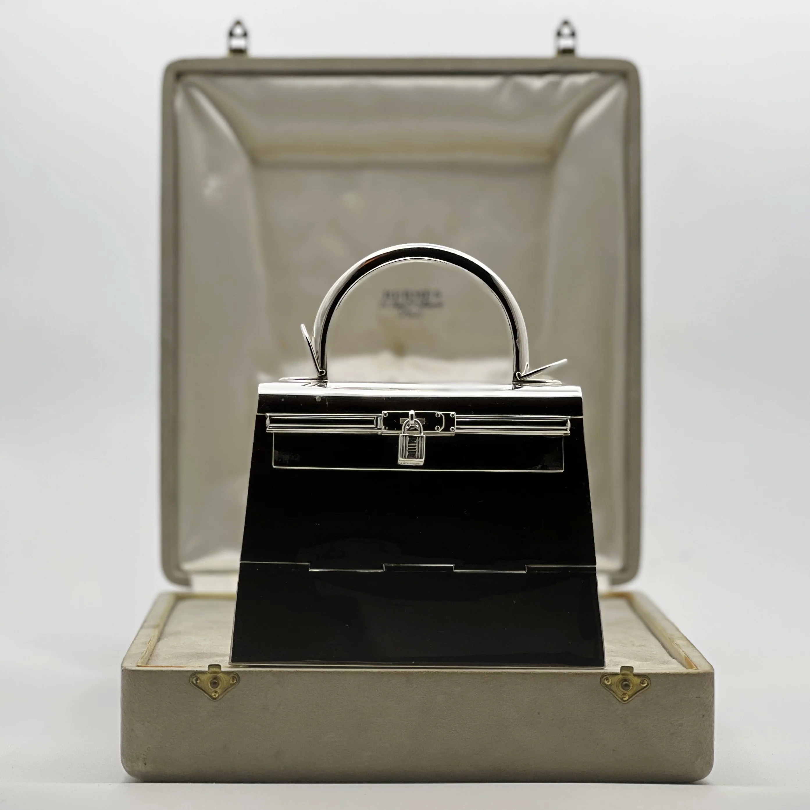 Ultra-Rare Hermes Kelly 15 Bag Sterling Silver Vintage Limited Edition Chaine D’Ancre Strap