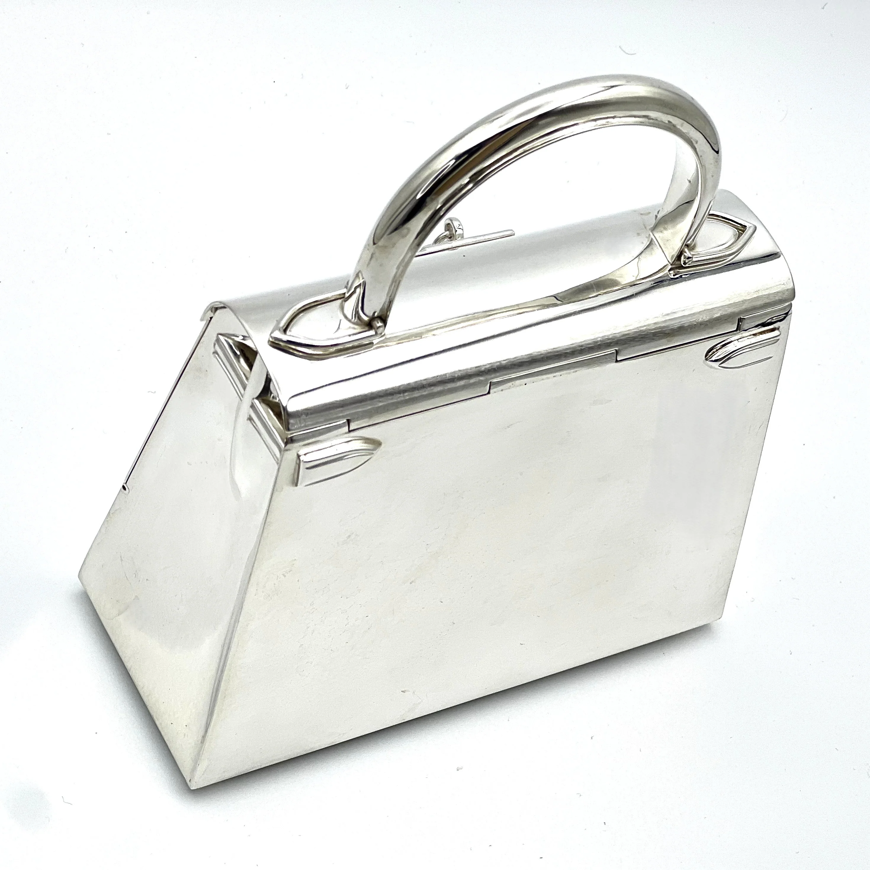 Ultra-Rare Hermes Kelly 15 Bag Sterling Silver Vintage Limited Edition Chaine D’Ancre Strap - Image 6