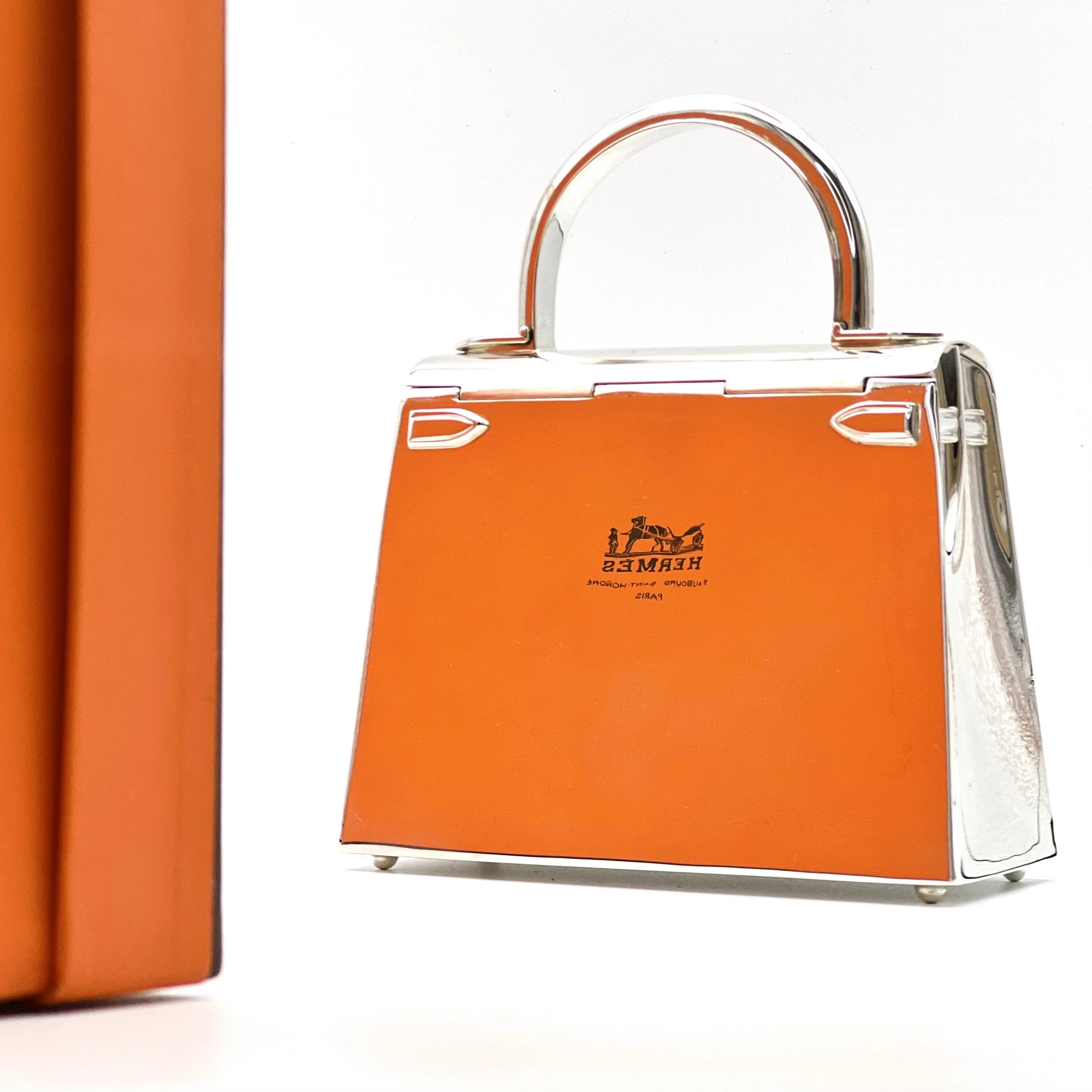 Ultra-Rare Hermes Kelly 15 Bag Sterling Silver Vintage Limited Edition Chaine D’Ancre Strap - Image 7