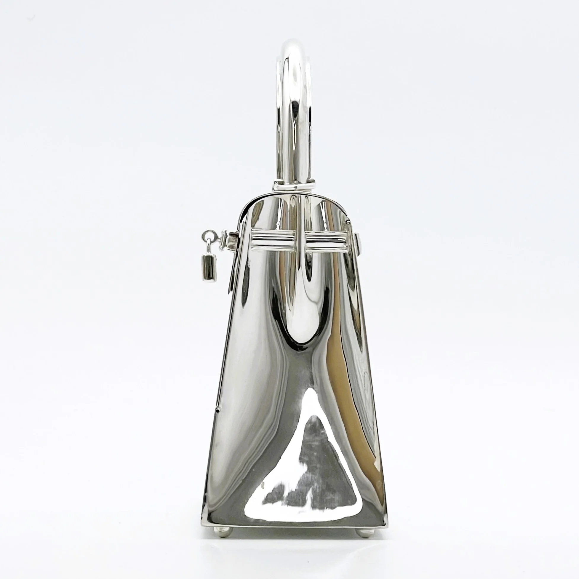 Ultra-Rare Hermes Kelly 15 Bag Sterling Silver Vintage Limited Edition Chaine D’Ancre Strap - Image 8