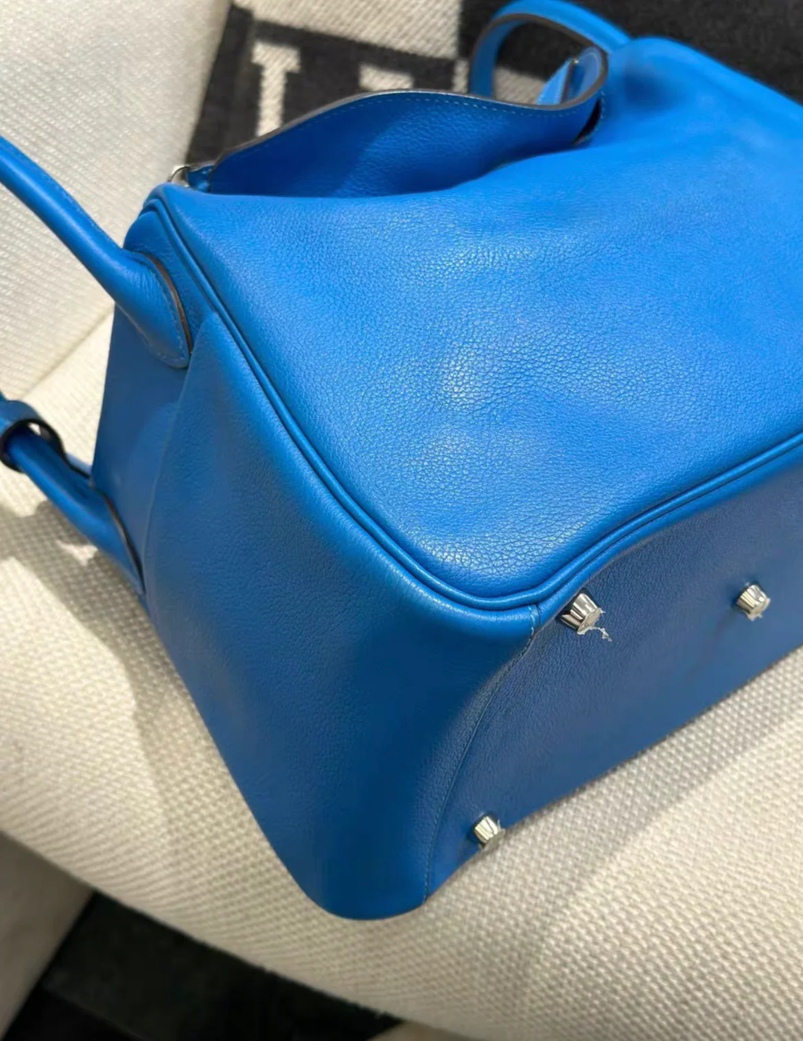 Hermès Bleu Lindy 30 Palladium Hardware - Image 4